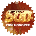 Law Firm 500 2016 Honoree
